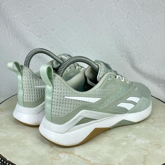 Reebok Nanoflex TR 2.0 Cross Trainer Sneakers 6.5 Sea Spray/White Athletic Shoes - Picture 9 of 12